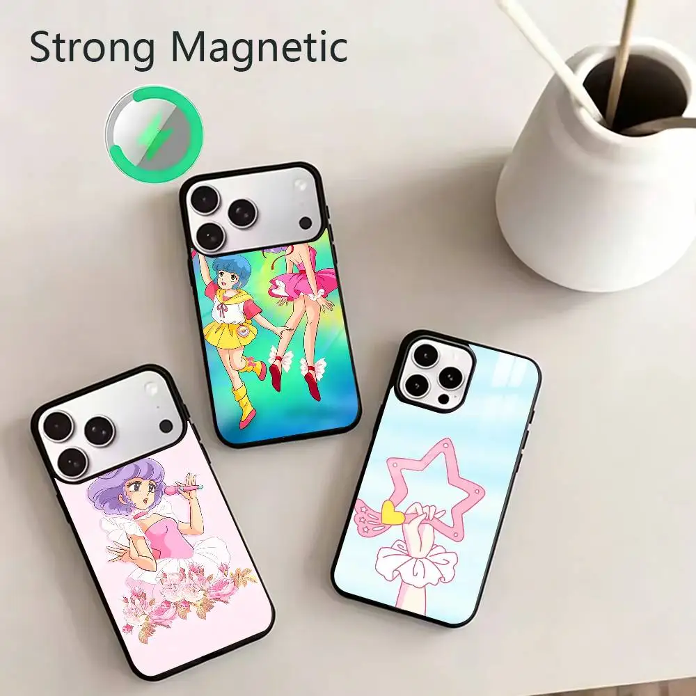 Чехол для телефона Anime Magical Angel C-Creamy M-Mami для iPhone 17, 16, 15, 14, 13, 12, 11 Plus, Pro, Max, магнитный, с беспроводной зарядкой