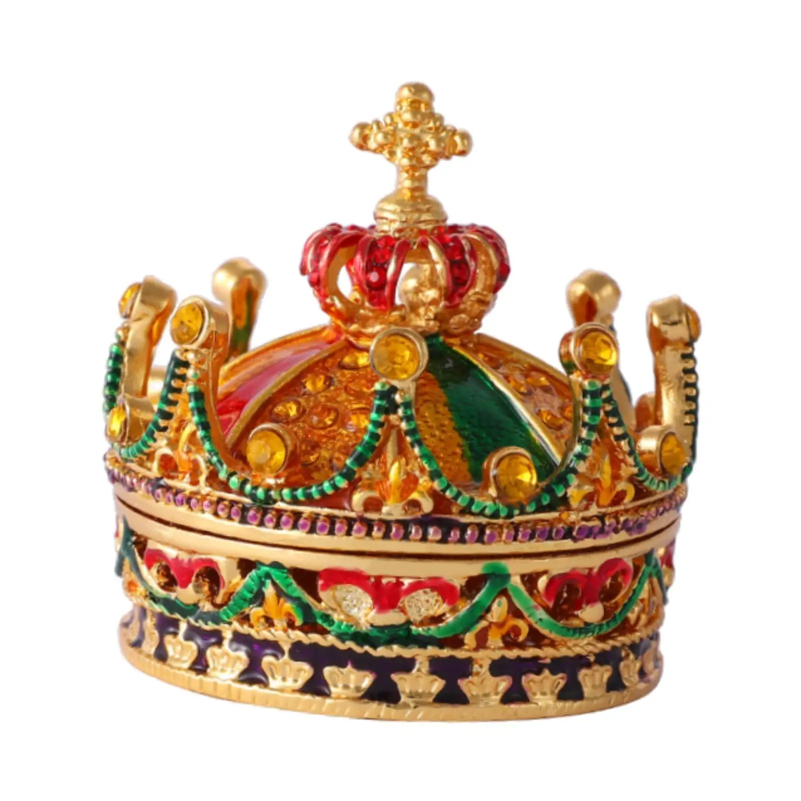 Tiara Crown Jewelry Box Jewelry Storage Box for Rings Earrings Stud Charm