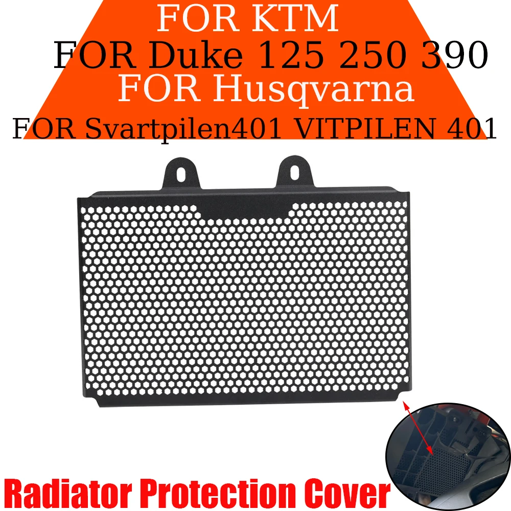 

NEW Motorcycles Radiator Guard Grille Grill Cover For Husqvarna Svartpilen 401 VITPILEN 401 For KTM Duke 125 250 390 Accessories