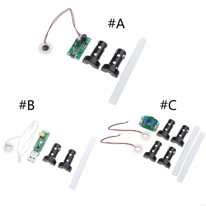 

652F USB Dual Humidifier Module Electronic DIY Kit 20mm Ultrasonic Mist Maker Driver Circuit Board Fogger Atomization