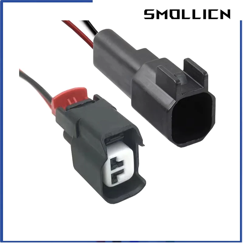 1 Set 2-Pin Stecker-Buchse Wasserdichter Automobil-Steckverbinder 34062-0028 34675-0001 Kraftstoffeinspritzdüse Vorderrad ABS-Sensor Kabelbaum-Stecker
