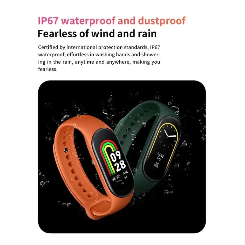 M8 الرياضة اللياقة البدنية ساعة ذكية بلوتوث الرياضة Smartwatch المقتفي سوار ساعة سوار ذكي رجل امرأة رصد على مدار الساعة