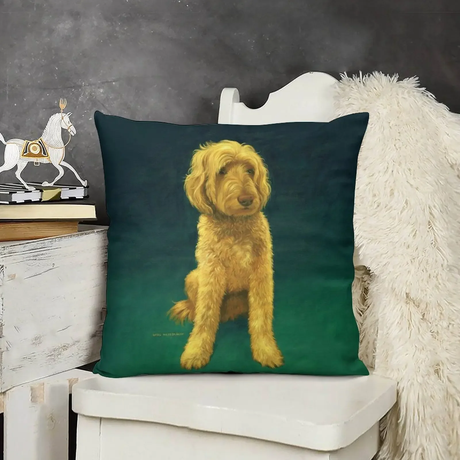 

Golden-Doodle-Whoodle Throw Pillow Cushions Cover Sofa Cover autumn decoration Cushion Child pillow