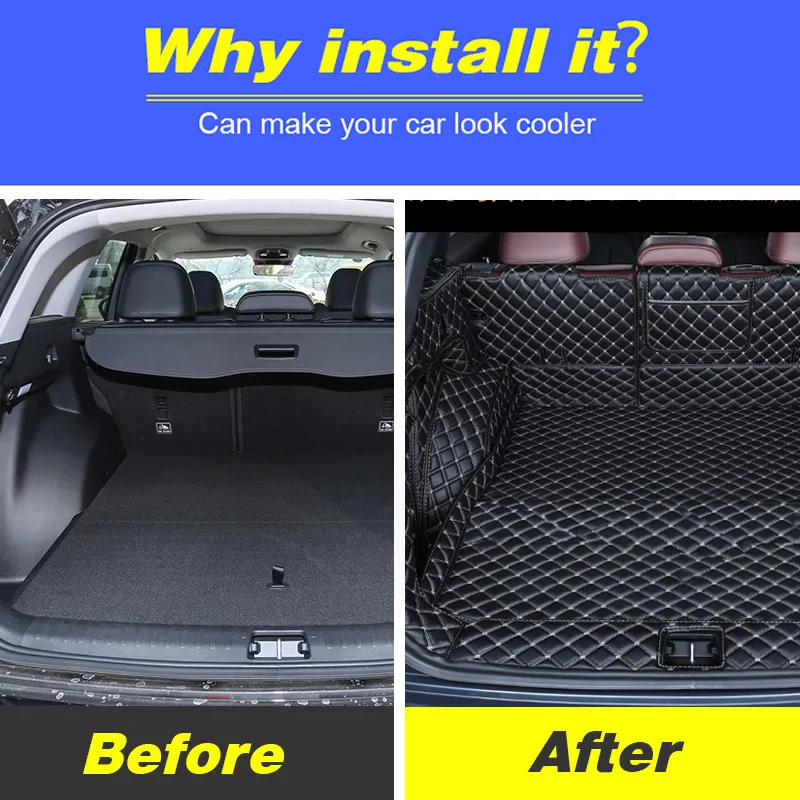 

Anti-Kick Rear Trunk Mat Car Liner Cargo Carpets Protector Pads Interior Accessories For Geely MONJARO KX11 Manjaro 2023 2024