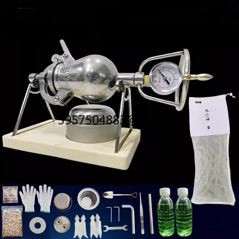 304 stainless steel old-fashioned hand-crank popcorn machine
