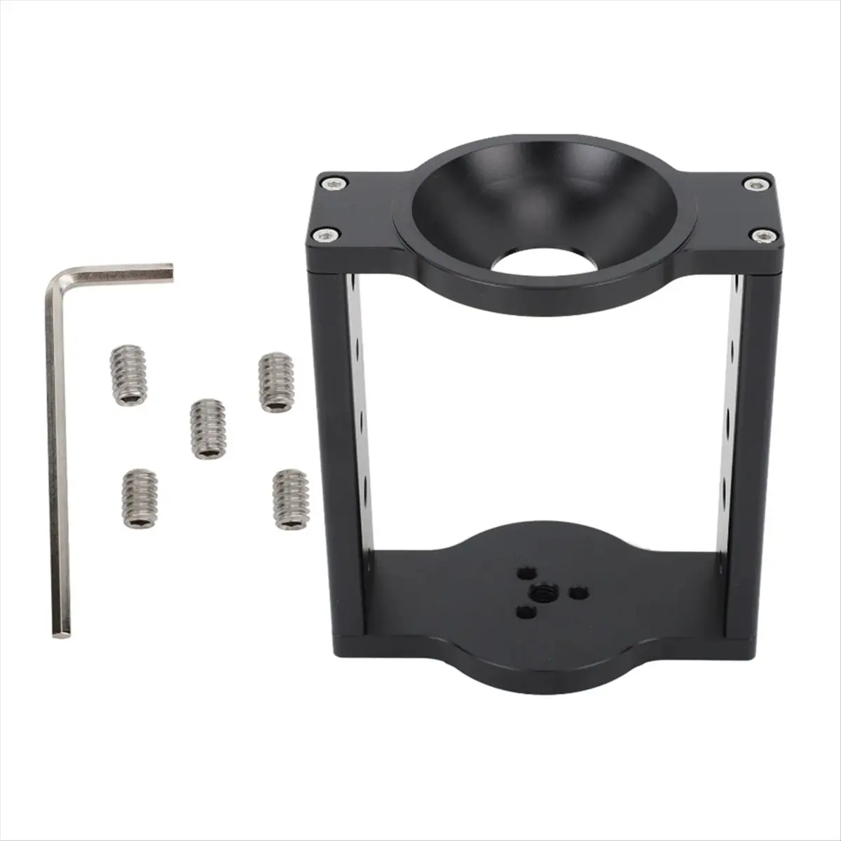 Half Ball Flat to Bowl Adapter Converter Riser Easy to Operate Anti 75mm Tripod Head Bowl Riser
