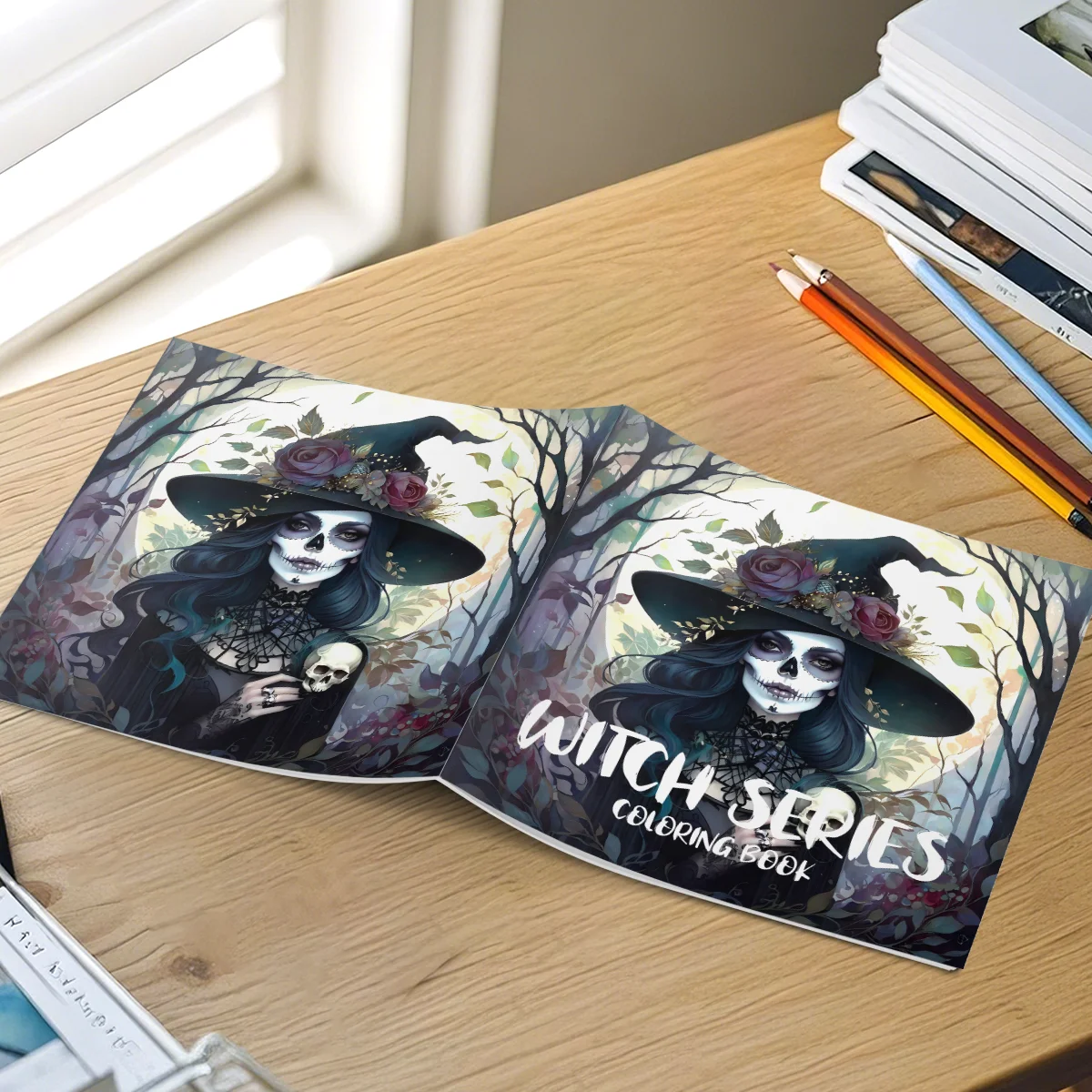 كتاب تلوين الدمية المخيفة للبالغين يتميز بنمط رعب لوقت القتل DIY كتب الرسم لهدية عيد الميلاد