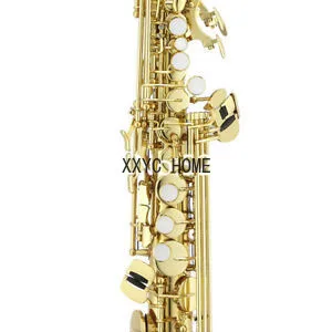 Hans-JSS-1000 Saksafon soprano sesi, B-Düz, düz, gövde rengi, altın, müzik aletleri ve profesyonel aksesuarlar ve taşıma çantası 6 Büyük satış, tenor saksafon, soprano doğrudan jüpiter'e-no. 6