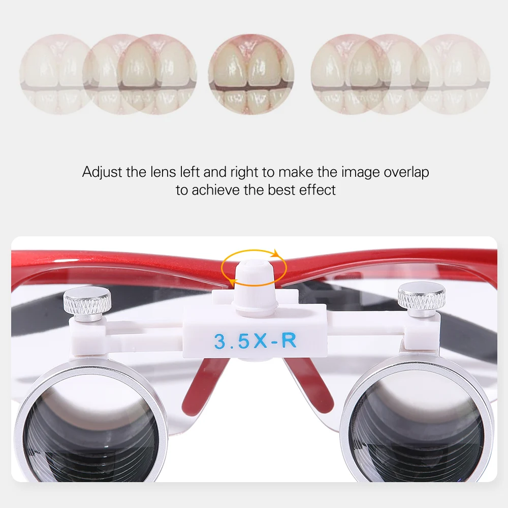 AZDENT-lupa quirúrgica Dental 3.5X, lupa para cirugía, lupa para operación médica