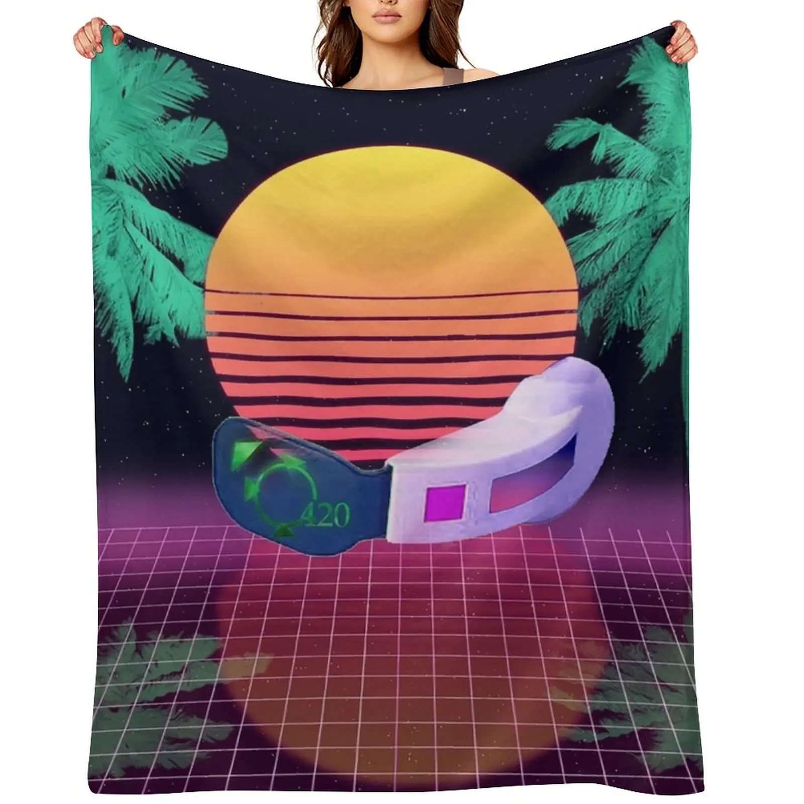Vapo Scout Throw Blanket Moving manga Large Plaid Blankets