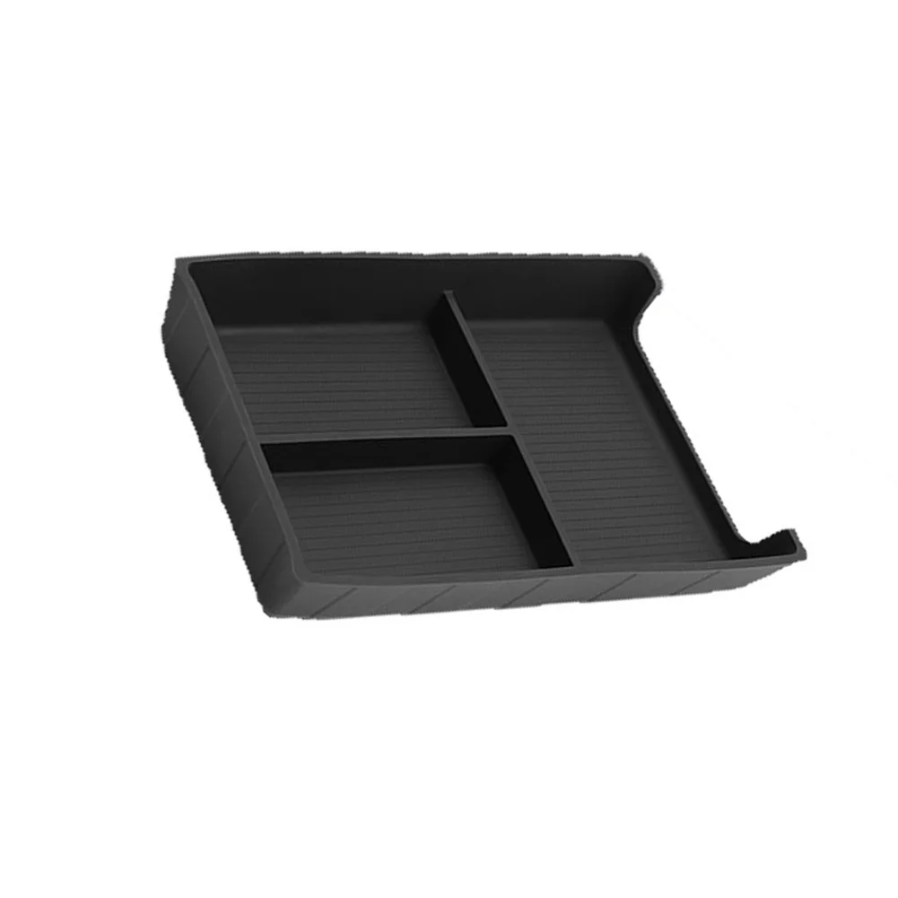 Silicone Center Console Bottom Storage Box Car Organizer Insert for BYD For Sealion 07 EV 2024 2025 2026 Holds Phone Wallet Keys