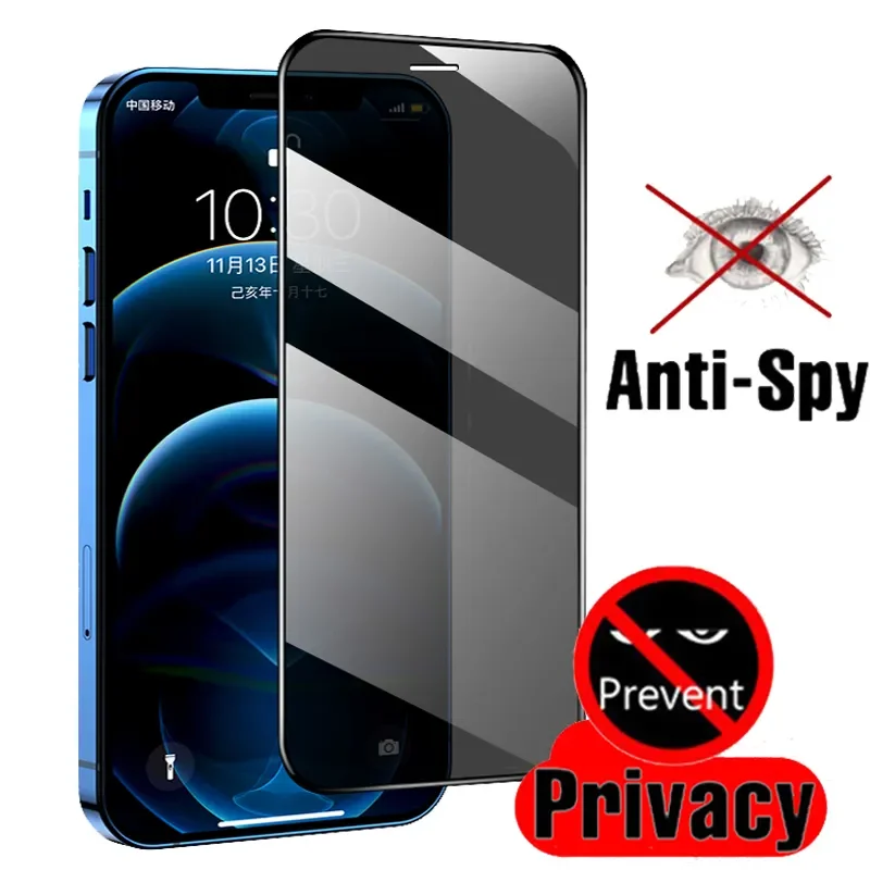 

5Pcs HD Matte Privacy Ceramic Tempered Film Anti Spy Screen Protector For iPhone 15 14 13 12 11 Pro Max Mini 6 7 8 Plus X XS XR