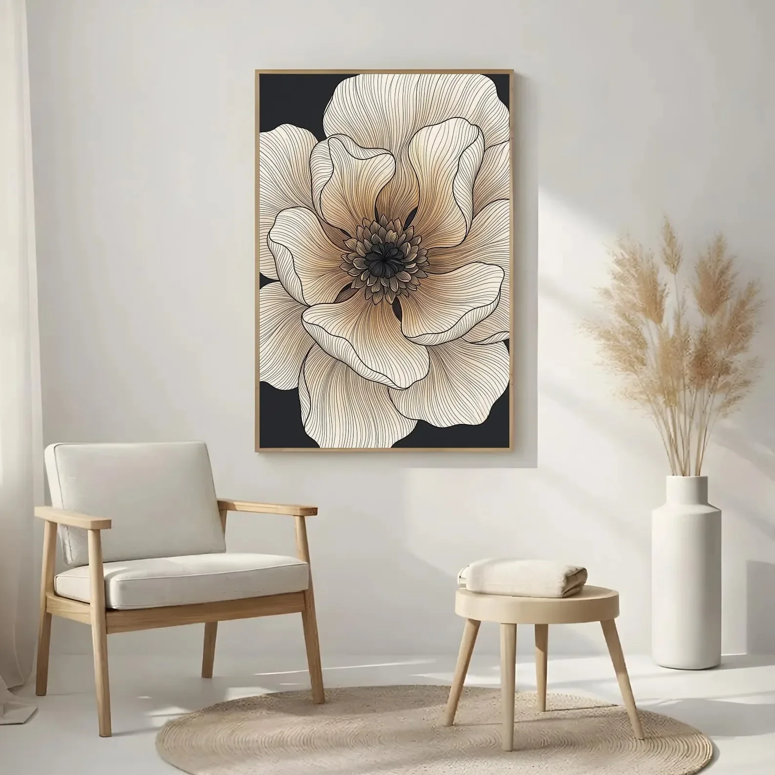Multi-style Mixed Wall Art Prints Set Cute Animal Floral Mountain Landscape Canvas Posters Modern Home Decor for Bedroom Nursery