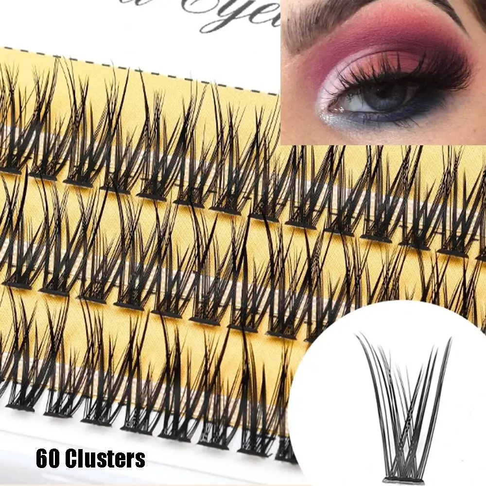 Soft Curly Grafting Eyelashes Natural Thick With Dense And False Eyelashes Fish Tail Fairy Slender Natural Lashes Women Girls