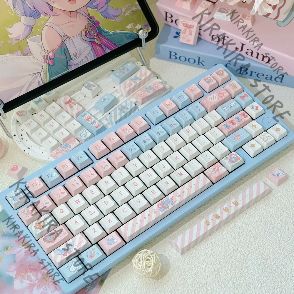 Genshin Impact Sigewinne تأثيري لعبة موضوع كيكابس أنيمي 147 قطعة الراتنج الفن الميكانيكية لوحة المفاتيح مفتاح غطاء الكمبيوتر الحلي