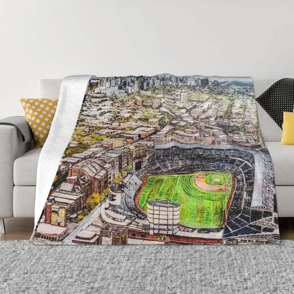 Wrigley Field 2020 Throw Blanket Thins Luxury St Blankets