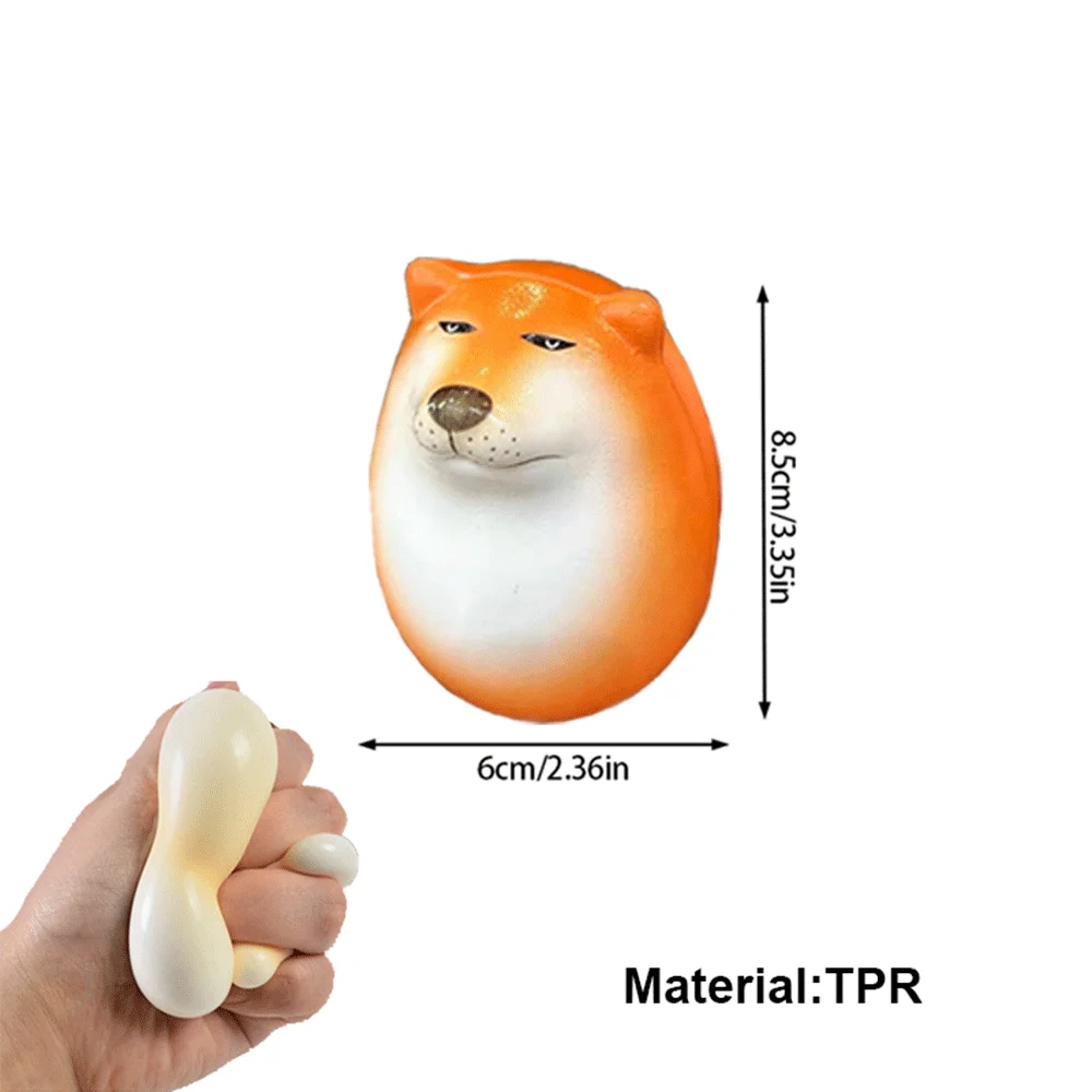 Creative Shiba Inu Realistic Egg Shape TPR Egg&Dog Union Desk Decor Desktop Ornaments For Home Office Fun Christmas Easter Gifts