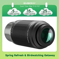 SVBONY SV230 8-20mm Zoom Eyepiece, Parfocal Wide-Angle (57°-72°), Aspherical Optics, 1.25