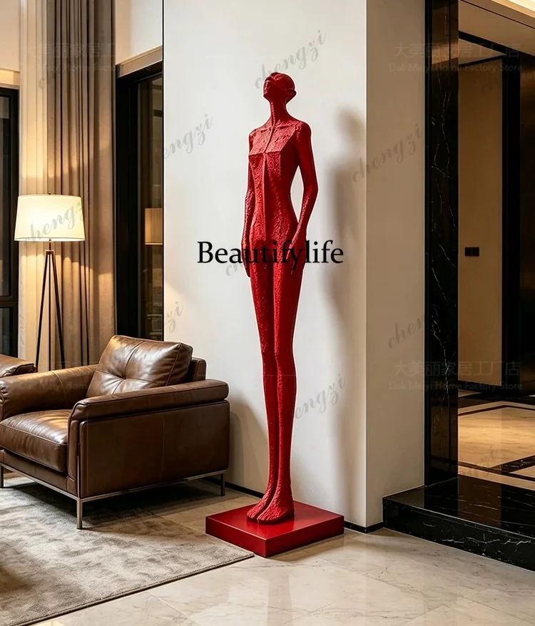 Watcher Sculpture Ornament Entrance Living Room TV Cabinet Villa Hotel Floor Decoration Advanced Sense