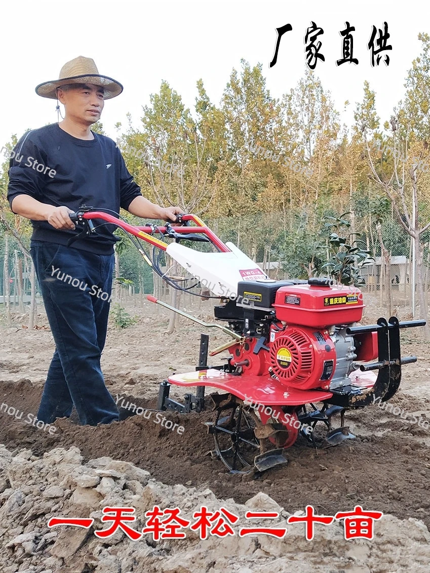 Rotary Tillage, Loosening Soil, Plowing, and Turning Soil with A Divine Tool for Gasoline and Diesel Micro Tillage.