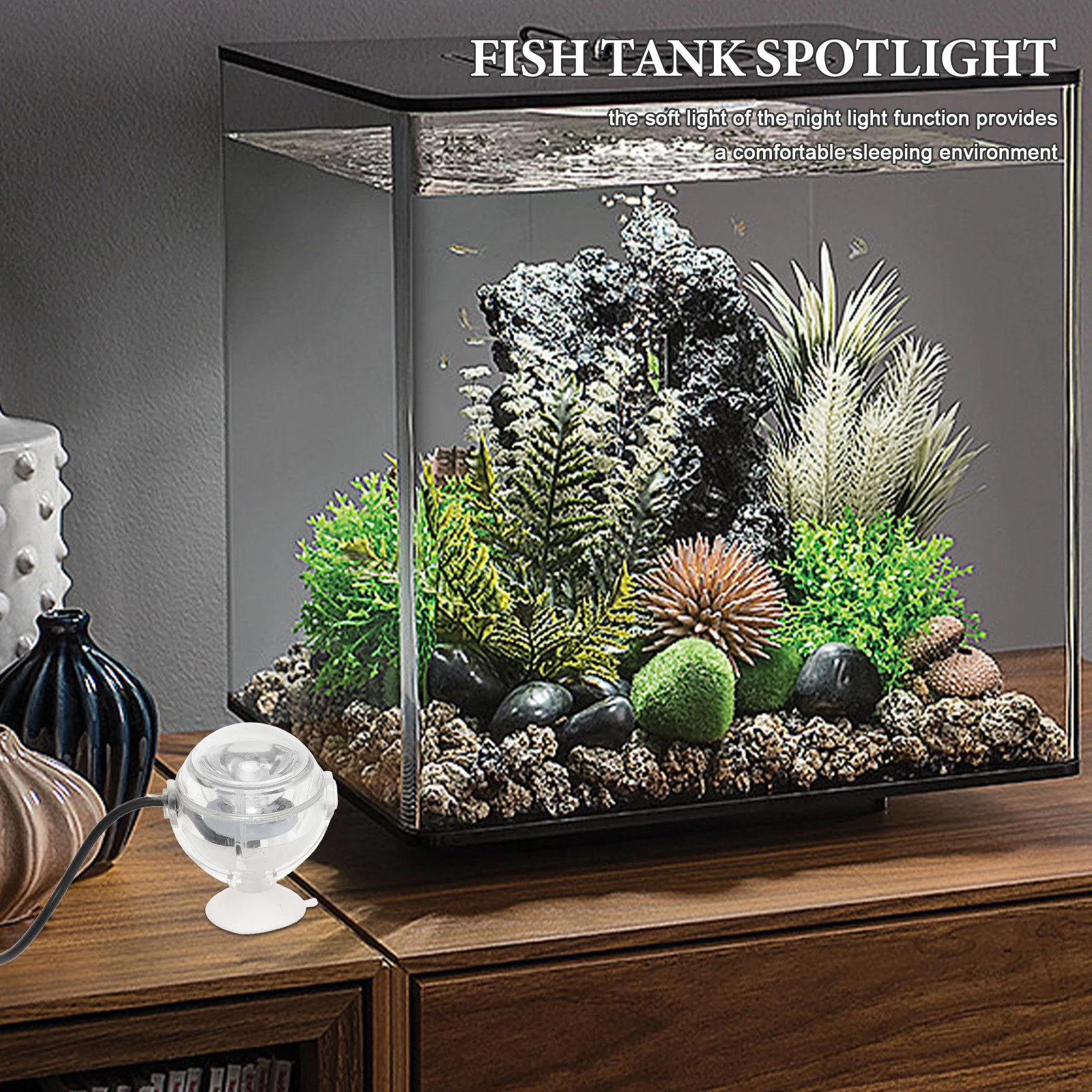 

Led Color Changing Submersible Spotlights For Betta Small Tanks Underwater Lighting Night Light Easy Installation Bowl Lamp