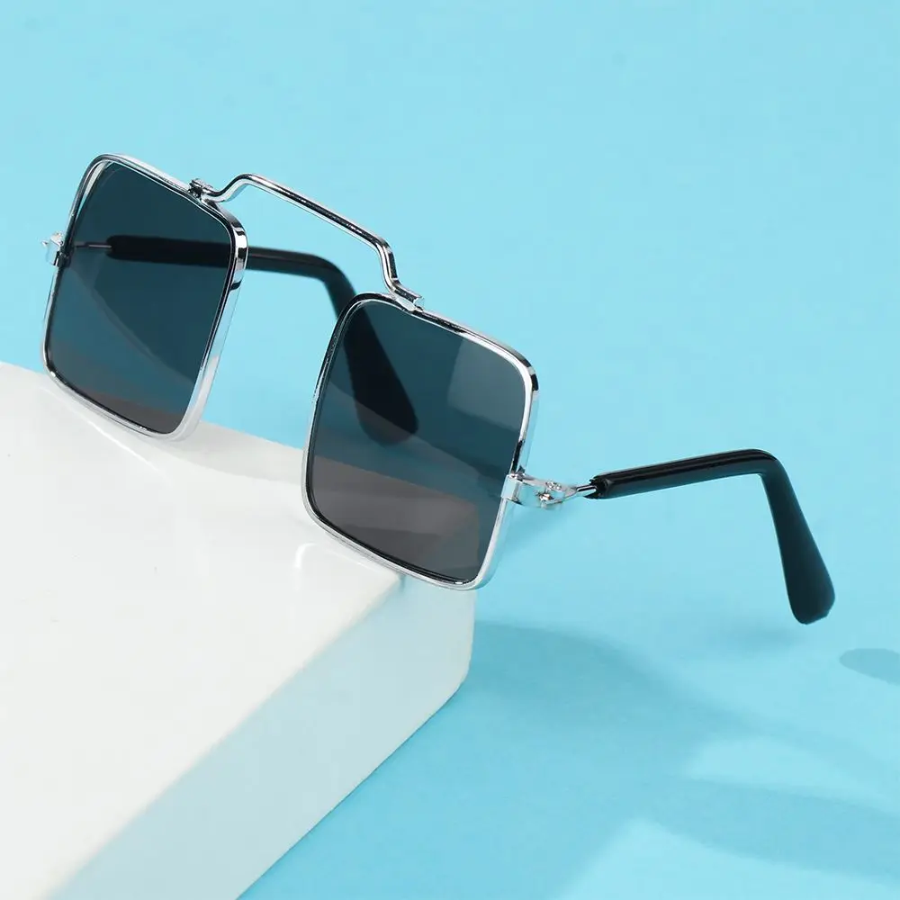 Optional kühlt dreieckige Rahmen, Spiegel, mehrfarbig, quadratische Brille, Haustierbrille, Katzenbrille, Hunde-Sonnenbrille