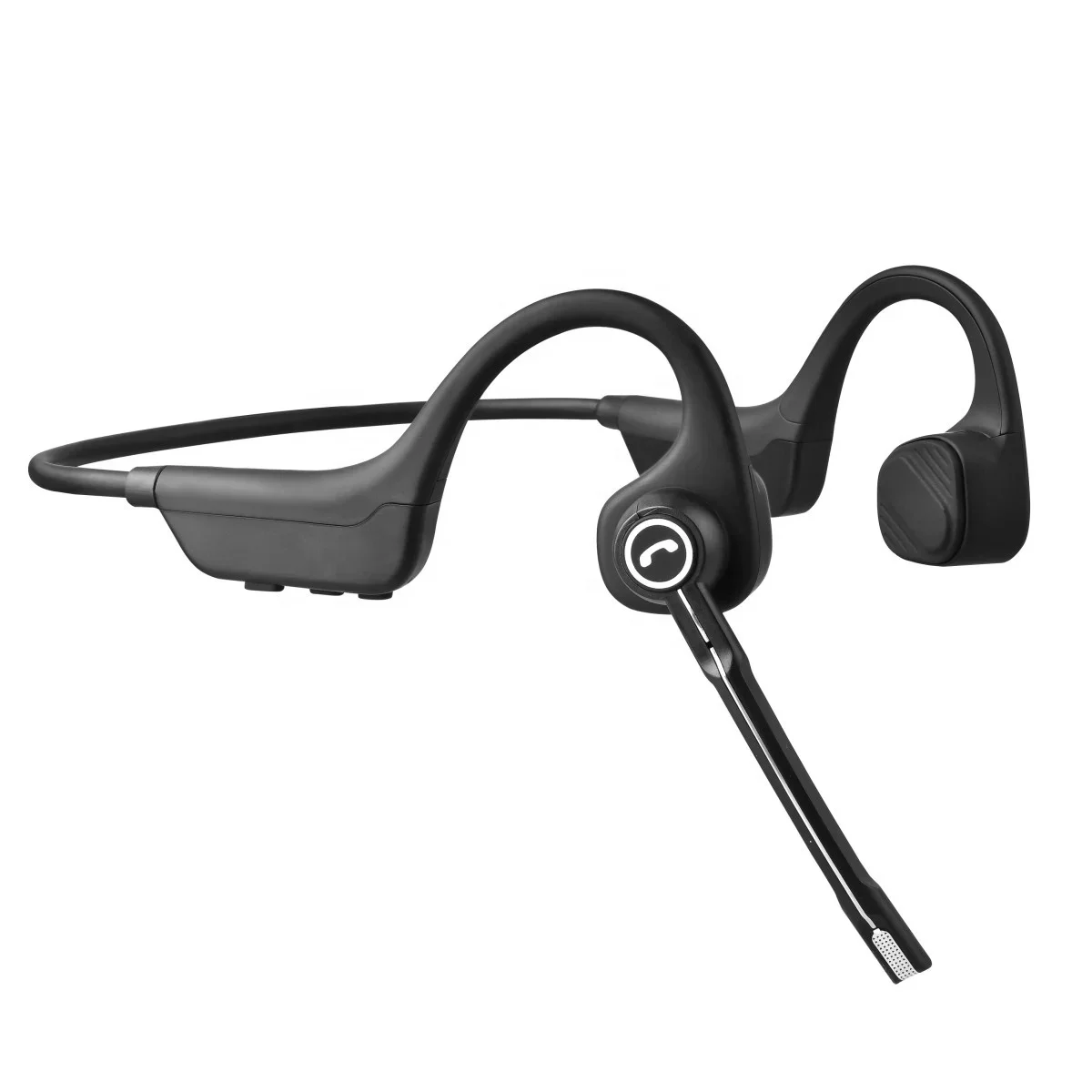 

HXKK HX-G10 Bone conduction Blue Tooth headset with PTT Button And Flexible Mic Rod Apply To Zello APP POC APP