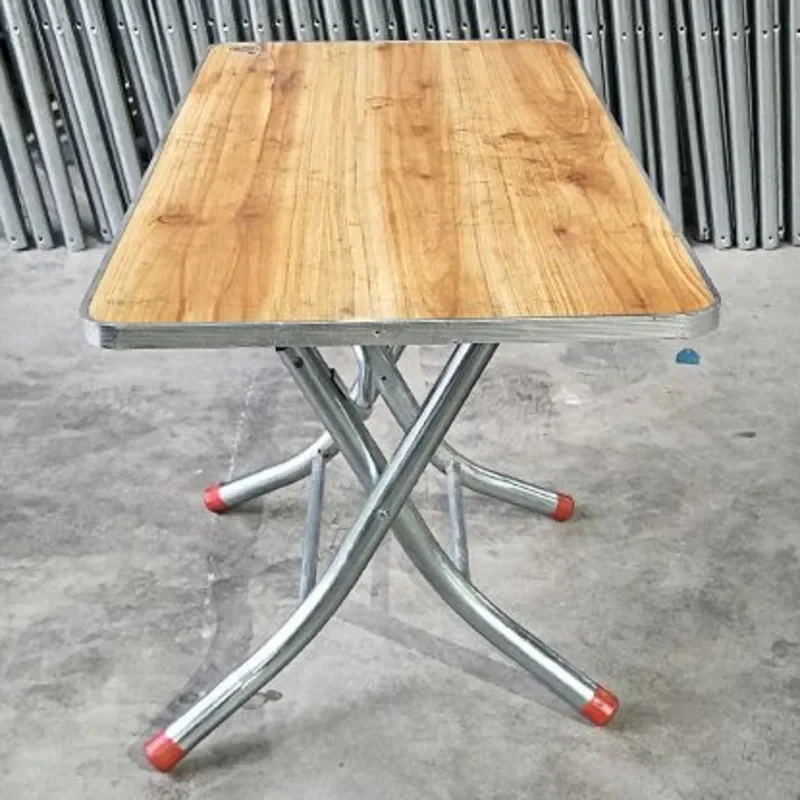 

Stainless Steel Round Table Frames Foldable Dining Table Legs Thickened Galvanized Pipes New Anti-Slip Foot Pads And Durable