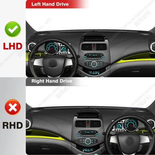 Imagen 2 del producto Cubierta de salpicadero de coche, alfombrilla Anti-UV para Chevrolet Spark 2013, 2014, 2015, accesorios para coche