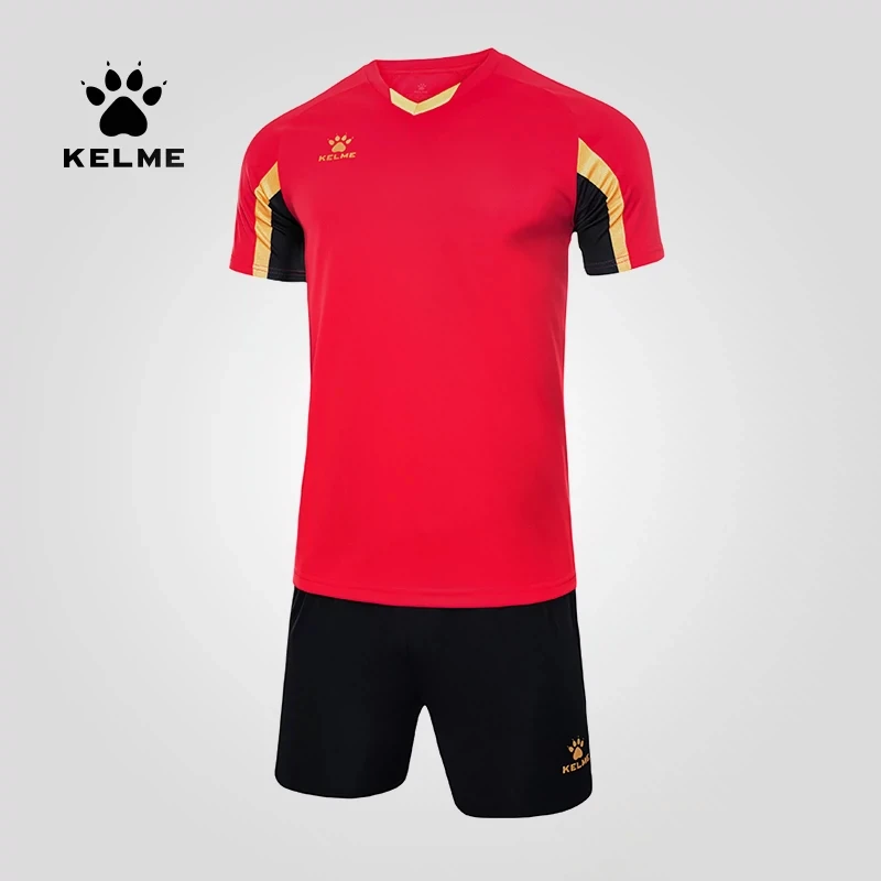 KELEM Men\'s Professional Jersey Football Shirt Breathable Sweat-absorbing T-shirt Shorts Sportswear Customized Football Uniforms