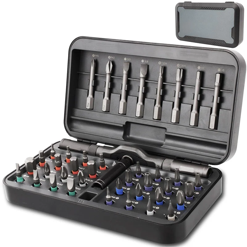 42-in-1 Professional Magnetic Ratchet Screwdriver Set All-in-One Multi-Function Precision Tool Kit for Electronics Repair