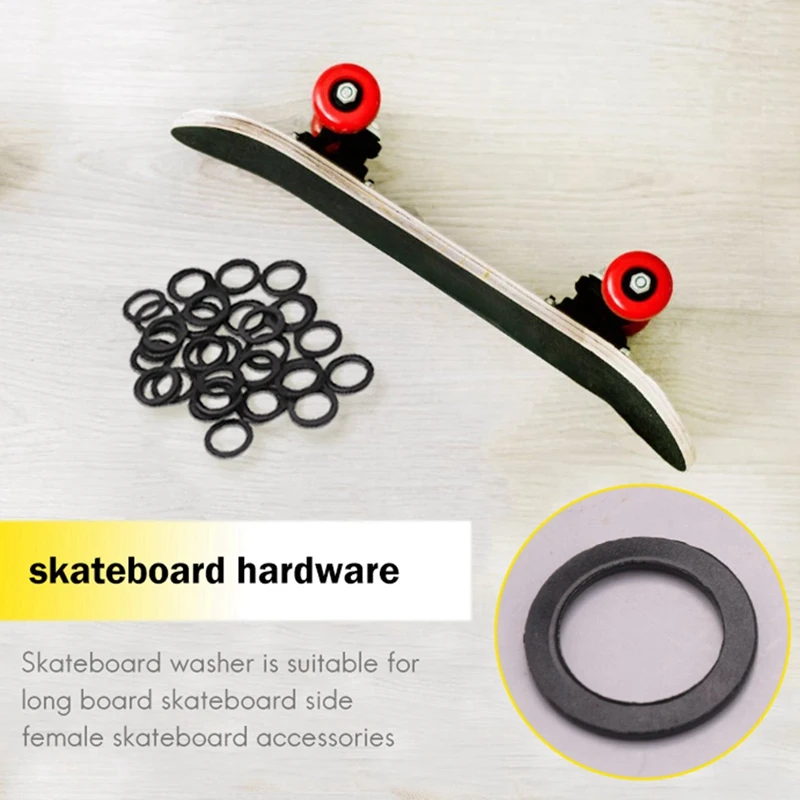 56 Pieces Skateboard Truck Hardware Kit Includes Spacers, Axle Nuts And Speed Rings For Skateboard And Longboard