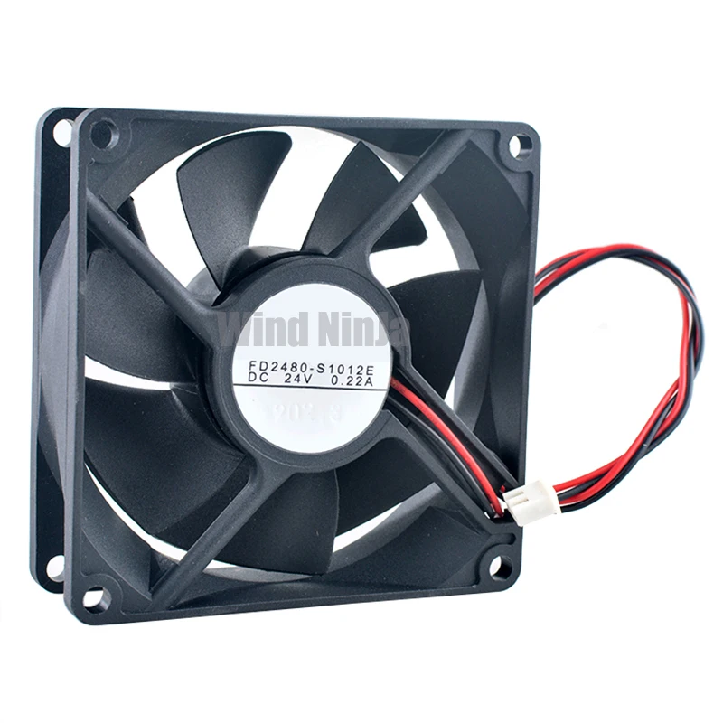 FD2480-S1012E 8cm 80mm fan 80x80x25mm DC24V 0.22A 2pin Axial flow fan cooling fan for frequency converter power supply