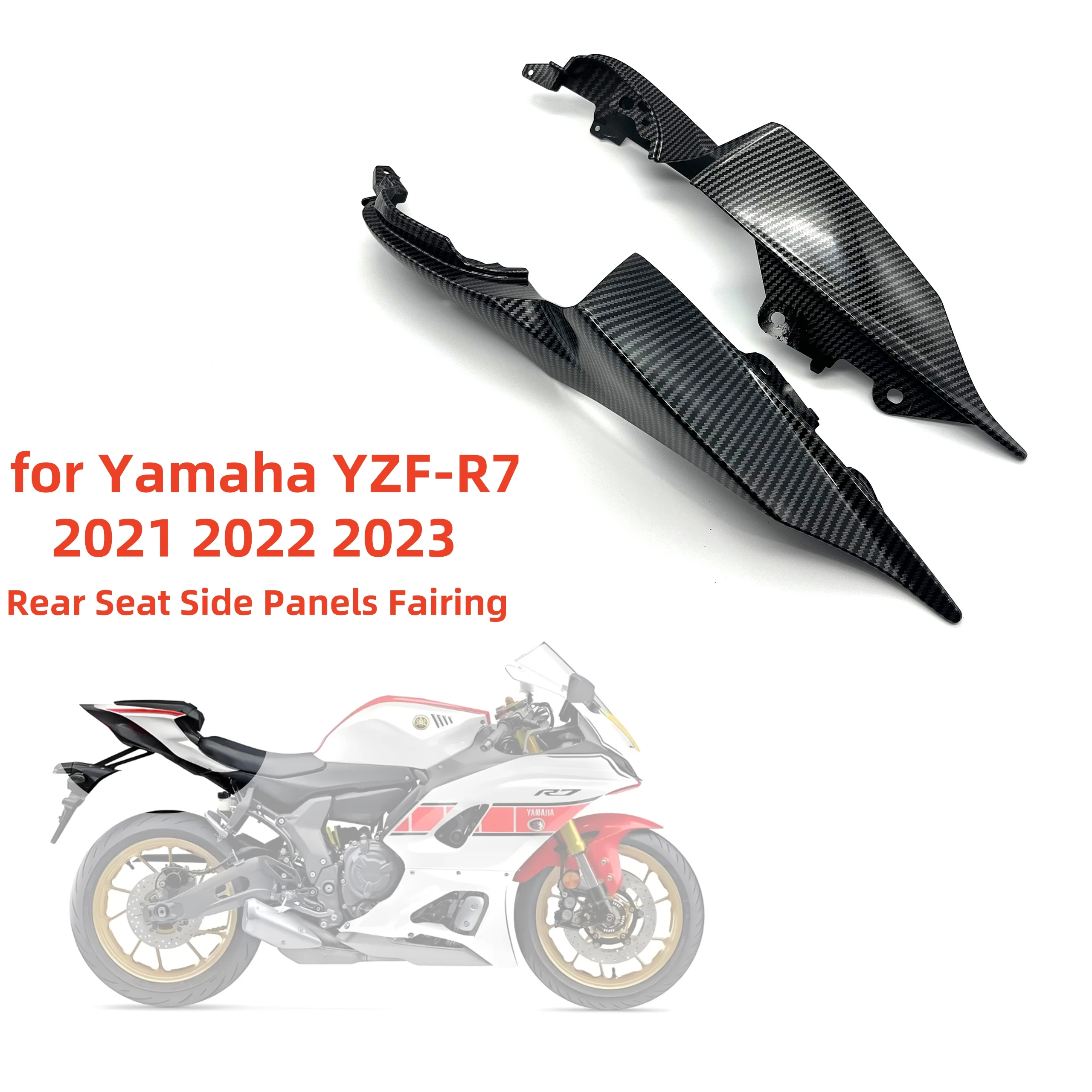 

Motorcycle Parts for Yamaha YZF-R7 r7 2021 2022 2023 - Rear Seat Side Panels, Fairing, and Body Plastic Kits