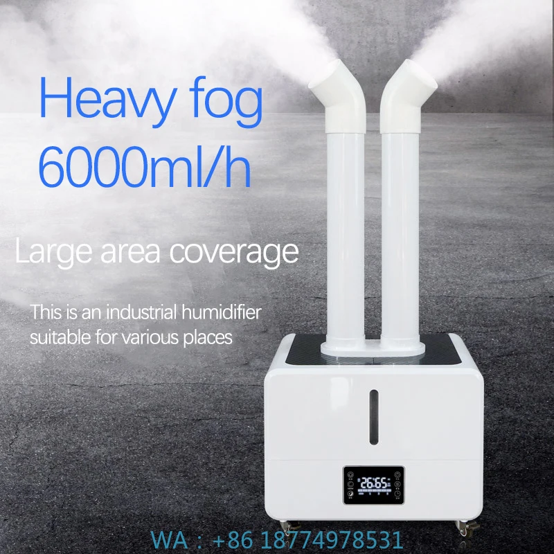 HCold Mist Industrial Air Humidifier Foggeruge Agriculture Humidifier 8 Heads Atomizers  18l/H Ultrasonic