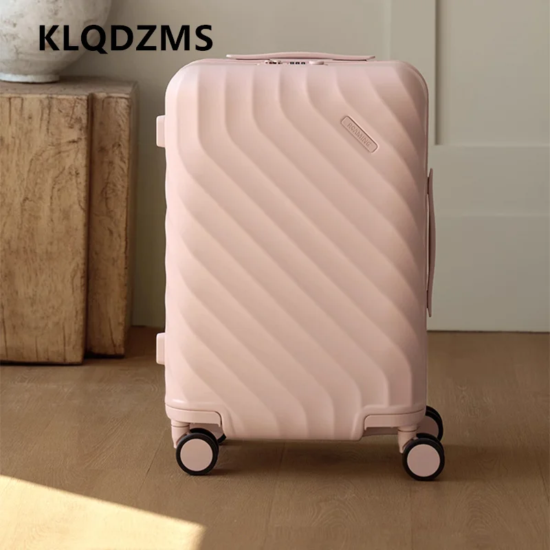KLQDZMS High quality suitcase ABS+PC boarding box large capacity trolley case 20