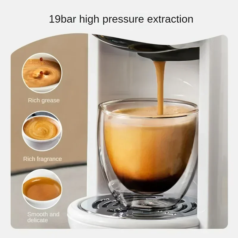220V 4 in 1 다중 캡슐 커피 메이커 기계 소형 휴대용 맞춤 Dolce Gusto Capsule ESE Pod Ground 19Bar Hot/Cold