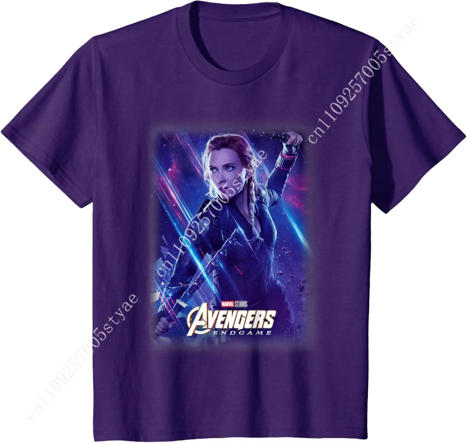 

Marvel Avengers Endgame Black Widow Galactic Poster Men Women T-Shirt