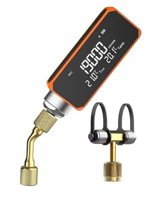 Elitech VGW - Mini Wireless Micron Meter 1 to 19,000 microns, Digital Vacuum Gauge for HVAC and Automotive 1/4 