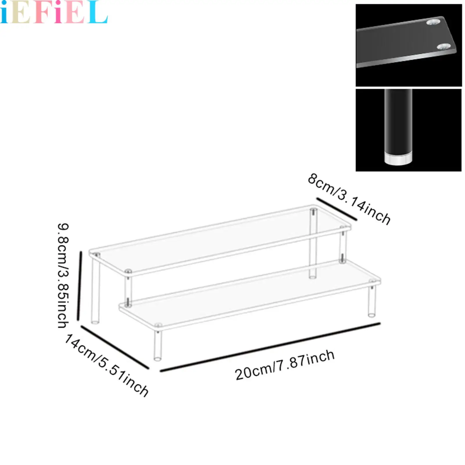 

3mm Acrylic Display Risers Organizer Stand Clear for Figures Dessert Shelves for Party Display Shelf Decoration Organizer