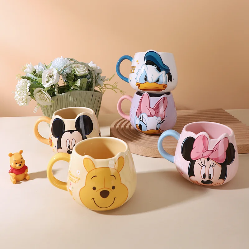 Disney ourson Mickey Minnie Donald Daisy canard gros ventre maison bureau tasse à café, cadeau d'anniversaire