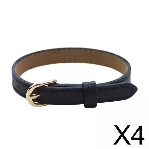 

Miniature Doll Belt Model PU Black 22cm Dollhouse Living Room Furniture Ornament for Bedroom Micro Landscape