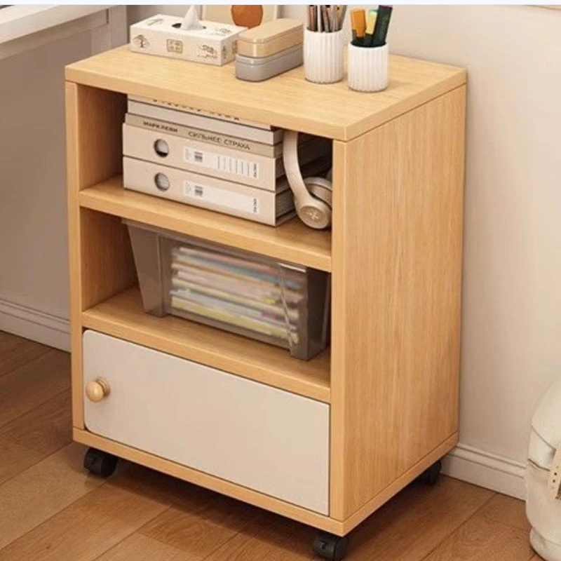 

Durable Bedside table Bedroom against the wall Multi-layer removable storage rack Multifunctional bedside table