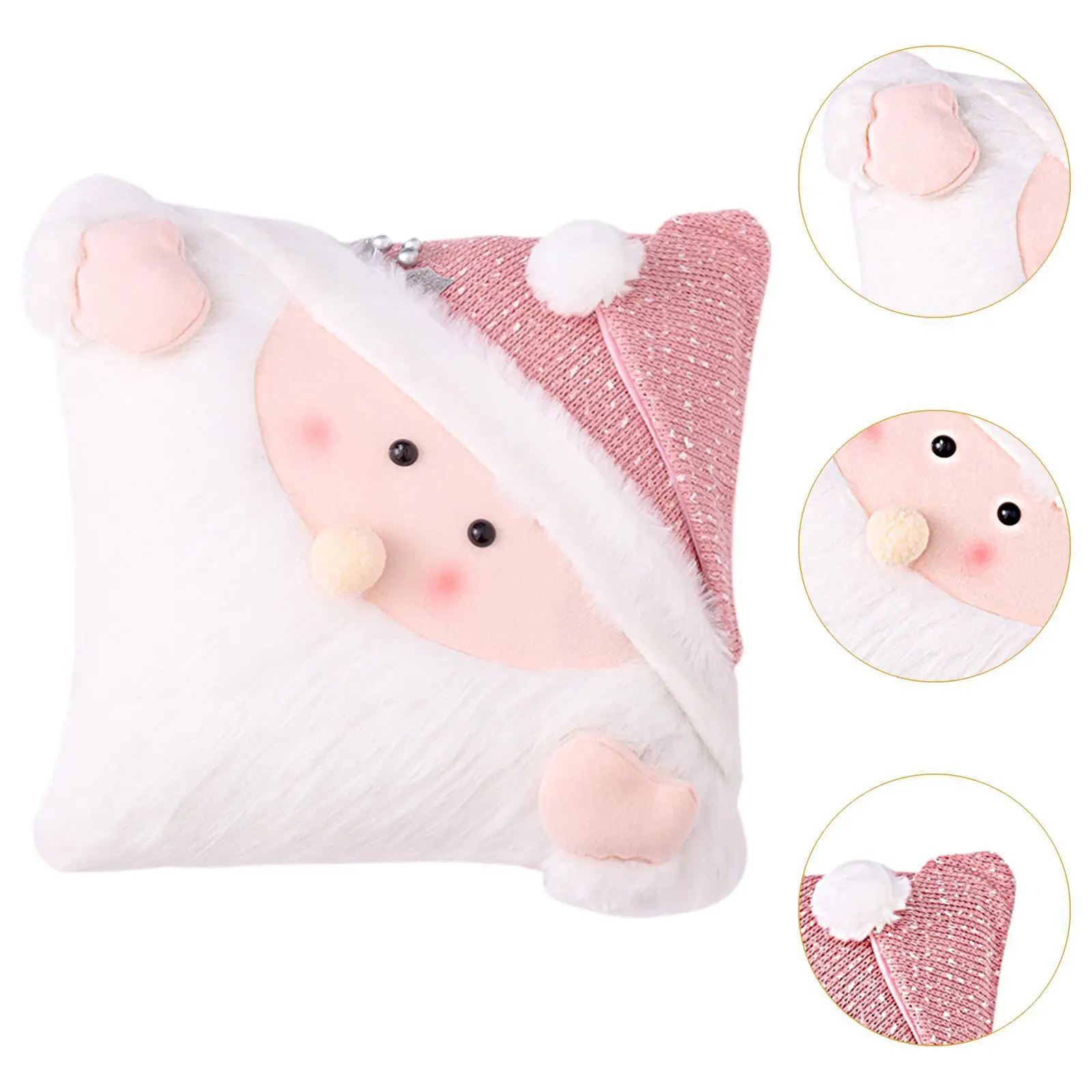 Christmas Pillow Cover Farmhouse Zipper Modern Pillowcase Cover Soft Xmas Cushion Cover Throw Pillow Cover for Bed Hotel Bedroom