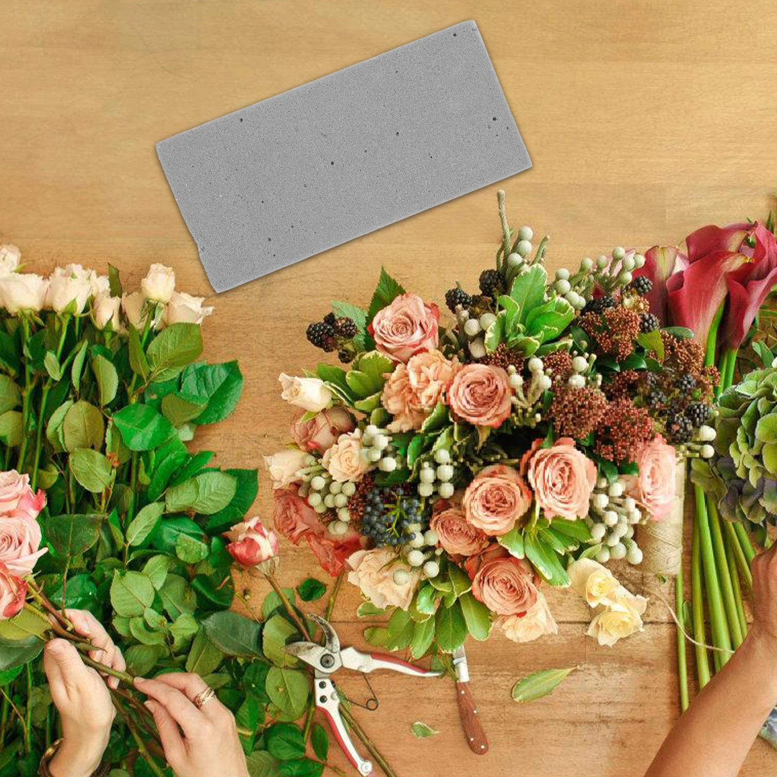 

Floral Foam Board for Crafts Flower Arrangement Supplies Grey Wet Fresh Flowers Brick Strong Material Versatile Design