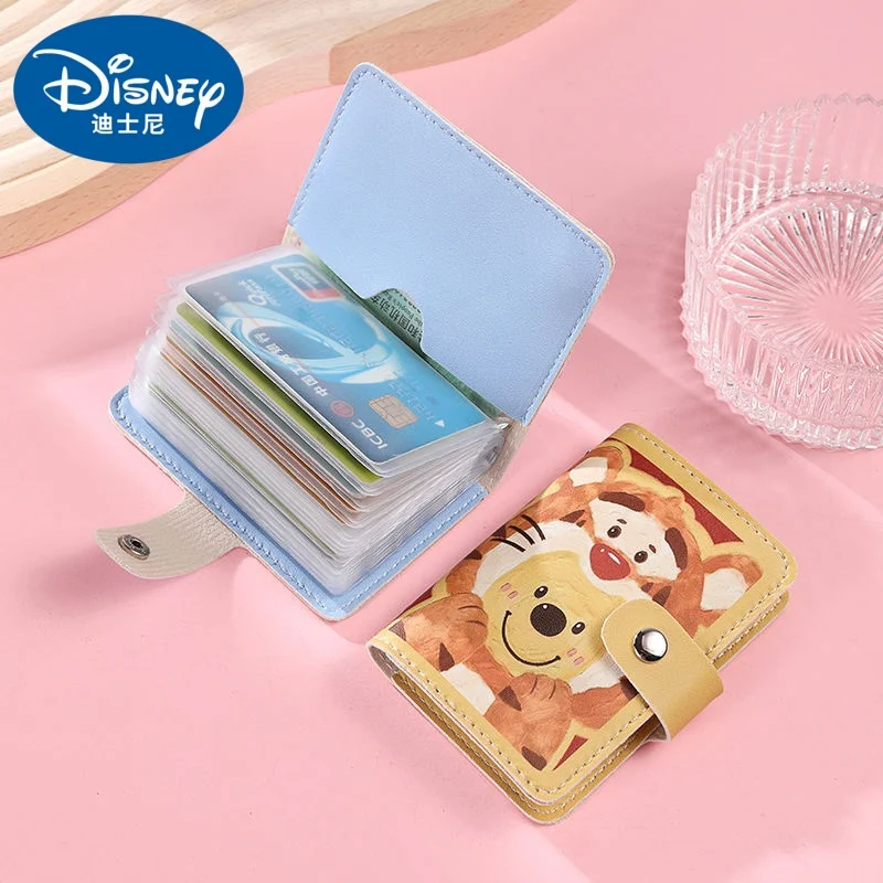 Disney Stitch Card Holder Large Capacity Multi-Card Slot Document Holder Credit Card Holder Driver's License Holder Coinpurse