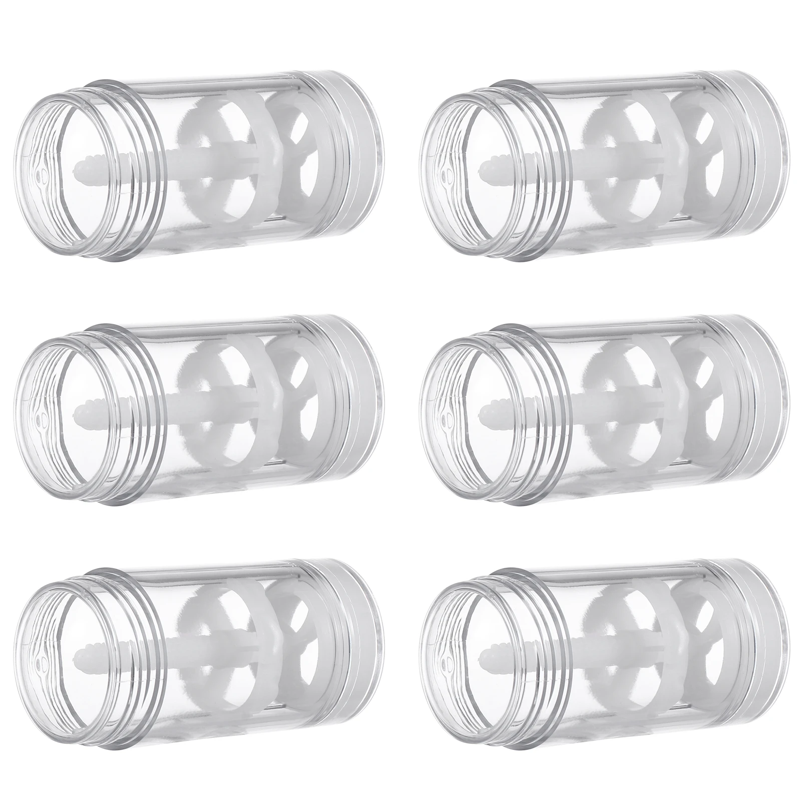 6pcs 30Ml Empty Container For Deodorant Stick Making Plastic Twist-Up Tube Refillable Storage Bottle Solid Perfume Lip Balm