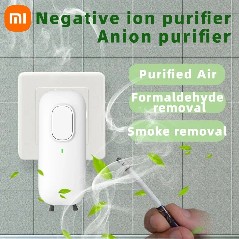 

Xiaomi Mini Anion Purifier Plug-in Air Purifier with Negative Ion Generator Odor Remove for Toilte Bedrooms Bathrooms Pet