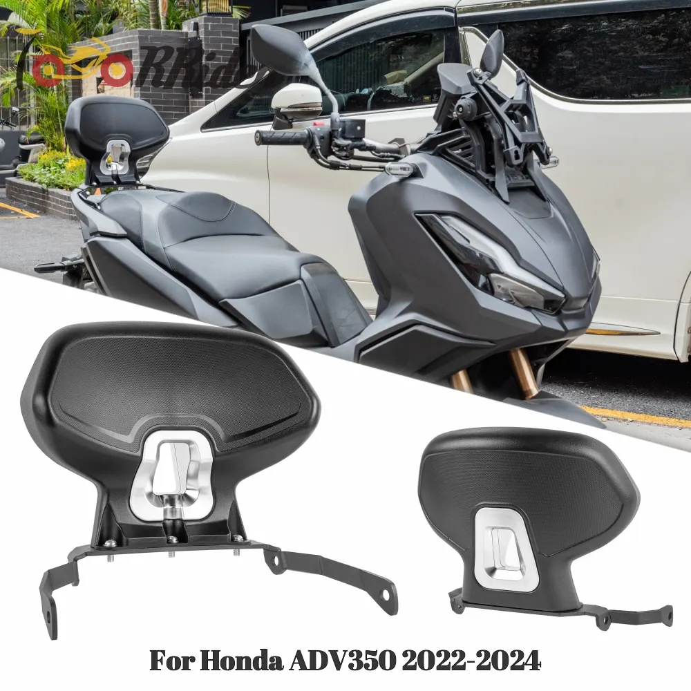 

For Honda ADV 350 2022 2023 2024 ADV350 Motorcycle Accessories Rear Passenger Seat Back Rest Cushion Backrest Holder Sissy Bar