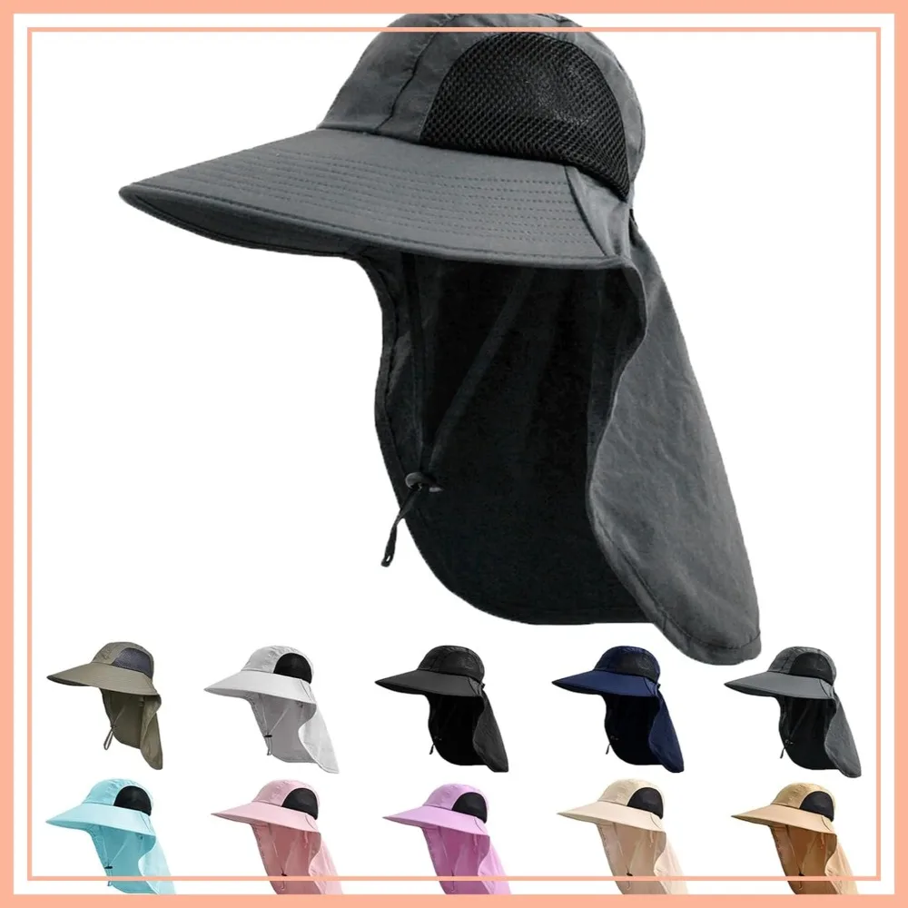 

Sun Hat for Men Women with Neck Flap,UPF 50+ UV Protective Hiking Fishing Hats,Wide Brim Sun Hat for Women&Men